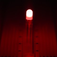 5mm Red Through Hole LED - 625 nm - T1 3/4 LED with 360 Degree Viewing Angle - Red LED (360 degree)
