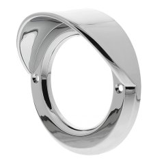 Chrome Bezel with Visor for 2-1/2" Round Trailer Lights
