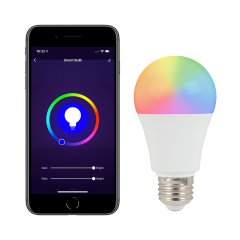 A19 LED Smart Bulb - RGB+CCT Color Changing - Hubless - Alexa / Google Assistant / Wi-Fi Compatible / Bluetooth Controller - Single / 6-Pack