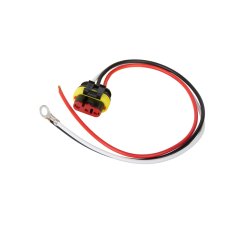 3-Wire Pigtail for Optronics Trailer Lights - Weathertight Plug - 10" Long