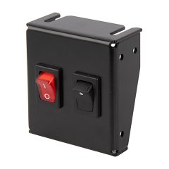 1-Position LED Rocker Switch Panel with Momentary Switch - DC Distribution Switch Panel - 12 VDC - 10 Amps