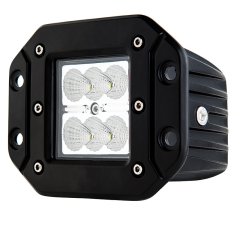 LED Auxiliary Light - 3&amp;quot; Square 18W Heavy Duty Off Road Driving Light with Flush Mount