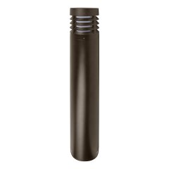 Flat Top LED Bollard Light with Louvers - Bronze Finish - 10W - 180 Lumens - 4000K