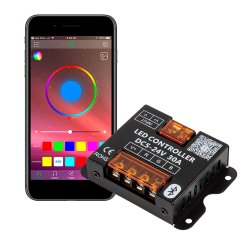 Bluetooth RGB LED Controller - Smartphone Compatible - 10 Amps/Channel