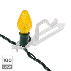100 Pack - Clay Tile Roof Christmas Light Clips - Clay Tile Clip - 100 Pack