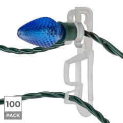 100 Pack - All-in-One Omni Christmas Light Clips - All in One Omni Clip - 100 Pack