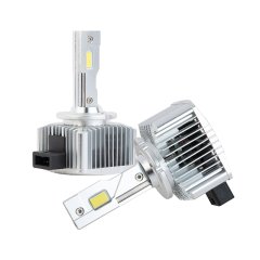 D1S / D1R LED Headlight Bulbs with Internal Driver - HID Replacement - 6500K - 8,000 Lumens/Set