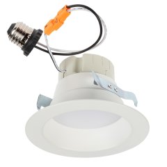 LED Recessed Lighting Kit for 4" Cans - Retrofit LED Downlight with Smooth Trim - Dimmable - 1350 Lumens