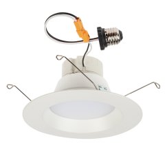 LED Recessed Lighting Kit for 5 or 6&quot; Cans - Retrofit LED Downlight w/ Open Trim - 100 Watt Equivalent - Dimmable - 1865 Lumens