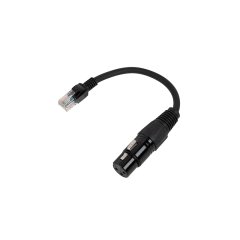 XLR3 Female to RJ45 Male - DMX Adapter - 20cm / 1m