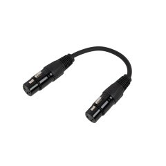 XLR3 Female to XLR3 Female - DMX Signal Cable - 20cm / 1m