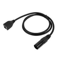                             
                        DMX Signal Cable - XLR5 Male to RJ45 Female - 1m