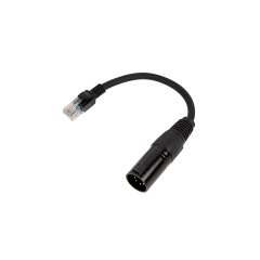 XLR5 Male to RJ45 Male - DMX Adapter - 20cm / 1m