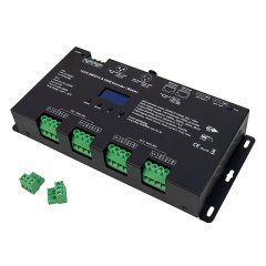 12 Channel LED DMX512 and RDM Decoder / Master - 5A/CH - 12-24V - OLED Display - DS-DMX125
