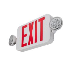 Front view of the MaxLite Combination Emergency Exit Light with Emergency Battery Backup