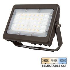 15W LED Flood Light - Selectable Color Temperature - 3000K/4000K/5000K - 70W MH Equivalent- 2,000 Lumens - Selectable White
