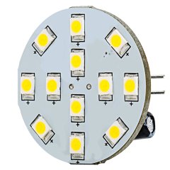 LED G4 Lamp, 12 High Power LED Disc Type with Back Pins