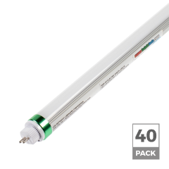 24W T5HO LED Tube - 3840 Lumens - 4ft - Dual End Ballast Bypass Type B - F54T5HO Equivalent - 5000K - 40pk