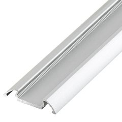 Klus B4369ANODA - STOS-ALU series Angled Surface Mount Aluminum LED Profile Housing