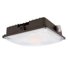 Parking Garage Canopy Light With Bypassable Photocell - Selectable CCT & Wattage - 30W/40W/50W - 3000K/4000K/5000K