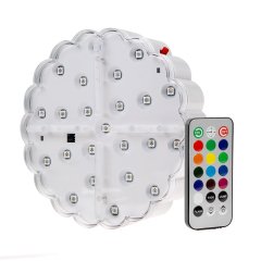 LED Centerpiece Light - 6" Color Changing LED Vase Light with Remote - RGB 23 LED