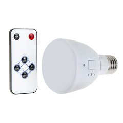 LED Emergency Light Bulb for Power Outages with Remote and Internal Rechargeable Battery 