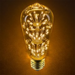 LED Fireworks Bulb - ST18 Decorative Fireworks LED Bulb - Dimmable