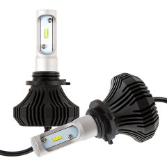 LED Headlight Kit - 9006 LED Fanless Headlight Conversion Kit with Compact Heat Sink