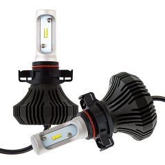 LED Headlight Kit - H16 LED Fanless Headlight Conversion Kit with Compact Heat Sink