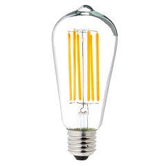 ST18 LED Filament Bulb - 60W Equivalent Vintage Light Bulb - Dimmable - 537 Lumens
