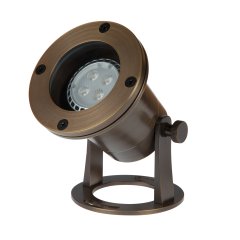 Solid Brass LED-Ready Landscape Underwater Light - Optional MR16 Bulb - 2700K / 3000K / 4000K / 6500K