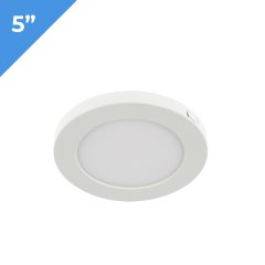 5" LED Downlight - White Magnetic Trim - 6W Flush Mount Ceiling Light - 50W Incandescent Equivalent - Dimmable - 360 Lumens - 3000K / 4000K