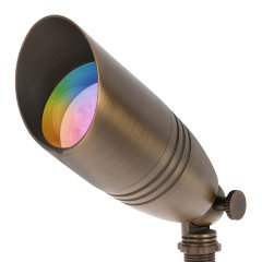 4W Color-Changing WiFi LED Landscape Spot Light - RGB+White - Smartphone Compatible - Optional Remote