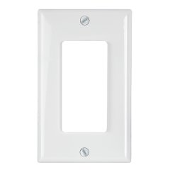 Dimmer Wall Plate for Standard Wall Switch Box - White