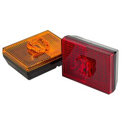 M10PC series Stud Mounted Marker Lamp: Available In Red &amp; Amber