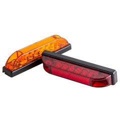 LED Clearance or Side Marker Light - 4" Rectangle - 6 LEDs