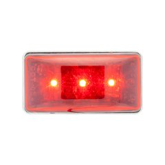 Optronics LED Clearance or Side Marker Light - Submersible - 3 LEDs - Rectangle - Amber / Red