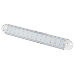 9" Rectangular LED Dome Light Fixture - Interior Trailer Lights - 480 Lumen - White