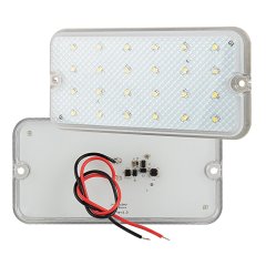 LED Interior Trailer Dome Light - Surface Mount - 480 Lumens - Rectangle - 12V/24V