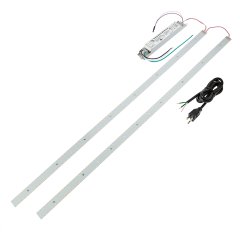 30W LED Magnetic Strip Kit - Two 4ft Pcs and LED Driver - Up To 3900 Lumens - Dimmable