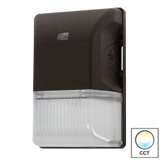 30W Mini LED Wall Pack - Selectable CCT - Integrated Photocell - 4350 Lumens - 100W MH Equivalent - 3000K/4000K/5000K