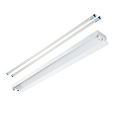4ft LED Strip Light Fixture with Reflector - 2 18W T8 Tubes Included - 4600 Lumens - 4000K / 5000K
