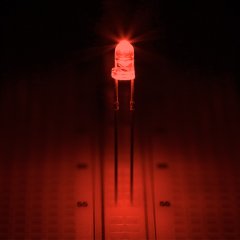 3mm Orange LED - 605 nm - 14 Degree Viewing Angle - Orange 3mm LED
