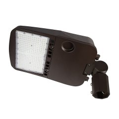 240W LED Parking Lot/Shoebox Area Light - 277-480 VAC - 32,200 Lumens - 750W MH Equivalent - 4000K/5000K - Knuckle Slipfitter Mount - Natural White