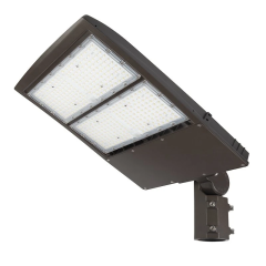 LED Parking Lot Light - 300W Shoebox Area Light - 1,000W Metal Halide Equivalent - 40,500 Lumens - 5000K - Optional Photocell