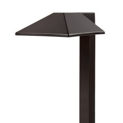 Landscape LED Path Lights with Offset 5" Square Light Head - 1 Watt