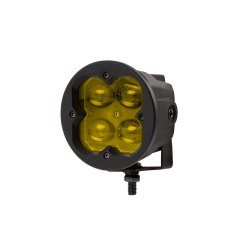 3” LED Pod Lights - 20W Round Off-Road Lights - Yellow Lens - 2,000 Lumens