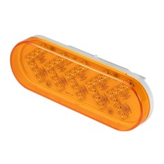 LED Trailer Turn Signal Light - Sequential Arrow - 35 LEDs - Oval - Amber - 12V / 24V