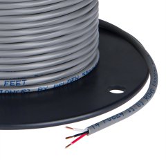 PVC Jacketed 3 Conductor 22 AWG Power Wire PP FRPVC Gray