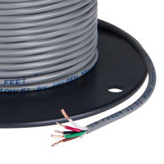 PVC Jacketed 5 Conductor 18 AWG Power Wire PP FRPVC Gray